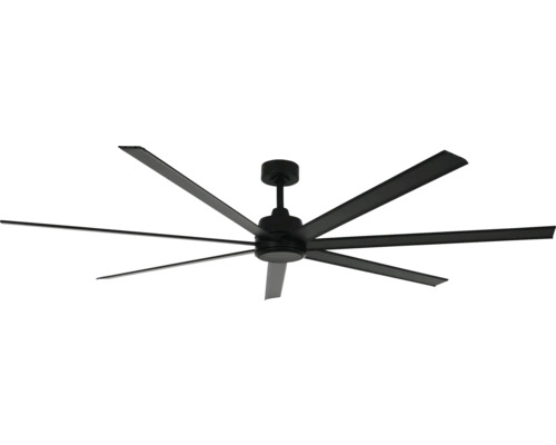 Ventilateur de plafond sans éclairage ATLANTA 72 BK Ø 183 mm 55 W métal noir