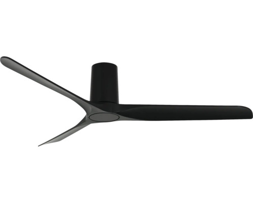 Ventilateur de plafond sans éclairage LONDO BK Ø 132 mm 35 W plastique noir Ventilateur de plafond avec trois pales