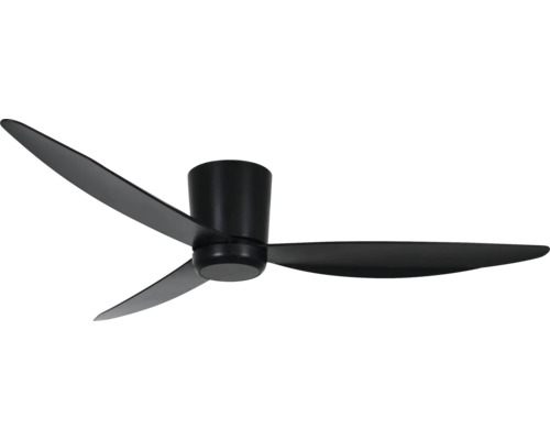 Ventilateur de plafond avec éclairage ARRAY BK Ø 138 mm 35 W plastique noir Ventilateur de plafond avec trois pales