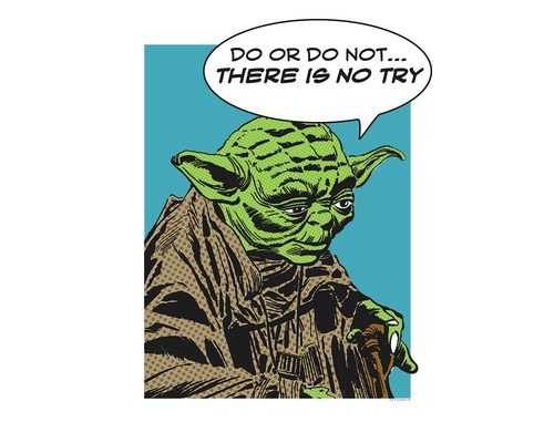 Poster SW Classic Comic Quote Yoda