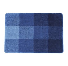 Tapis de bain rectangulaire avec motif à carreaux