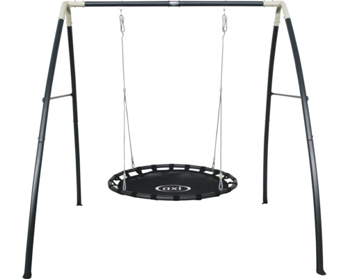 Balancelle avec siège rond et cadre en A