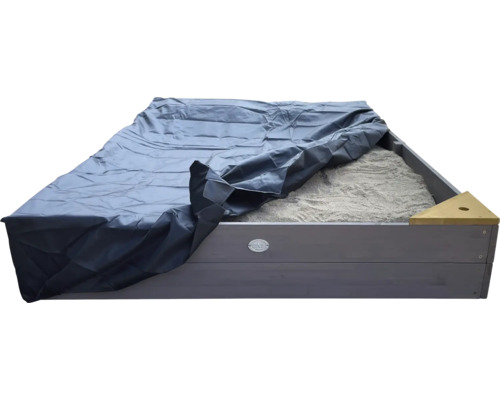 Bac à sable en bois avec couvercle et sable