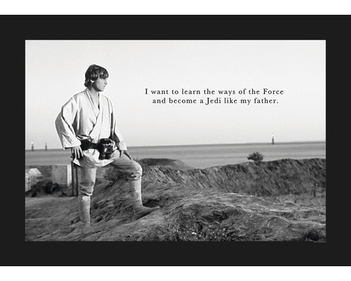 Poster SW Classic Luke Quote 50x70 cm