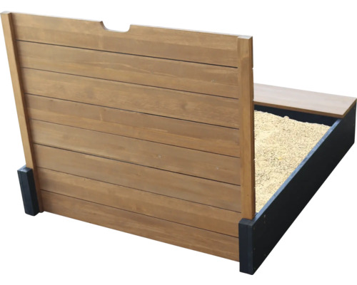 Bac à sable en bois avec toit réglable