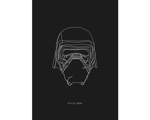 Poster SW Lines Dark Side Kylo 70x50 cm