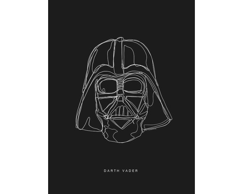 Poster SW Lines Dark Side Vader 40x30 cm