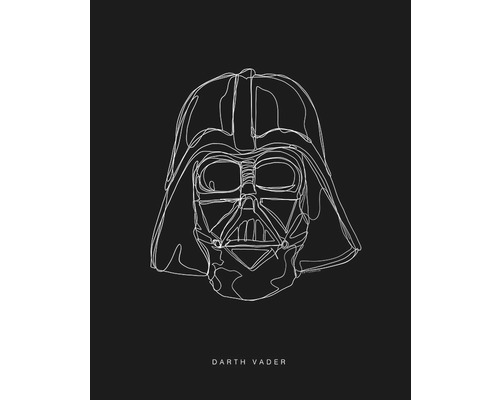 Poster SW Lines Dark Side Vader