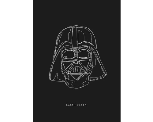 Poster SW Lines Dark Side Vader 70x50 cm