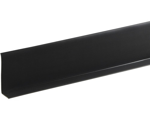 Plinthe KU006 noir autocollant 15 x 50 x 15000 mm Profilé de finition murale en plastique