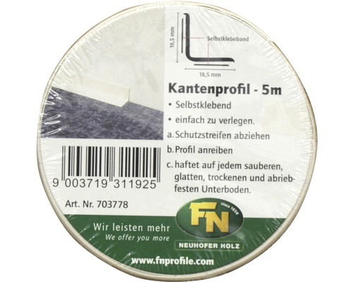 Profil de bordure autocollant, cinq mètres