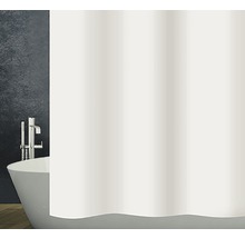 Salle de bain avec baignoire et rideau de douche