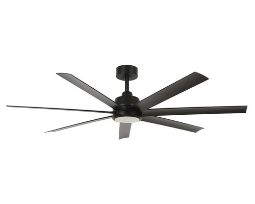 Ventilateur de plafond Lucci air Atlanta BK noir Ø 142 cm fonction été + hiver avec télécommande + ampoule LED