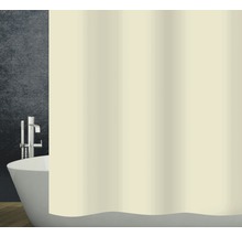 Duschvorhang Diaqua Textil Basic hell beige 120x200 cm-thumb-0