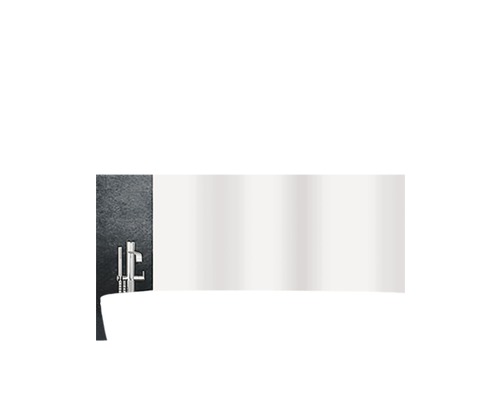 Rideau de douche Diaqua textile Basic blanc 180x180 cm