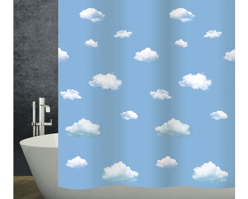 Rideau de douche Diaqua textile Clouds 180x200 cm