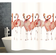Duschvorhang Diaqua Textil Flamingo 240x180 cm-thumb-0