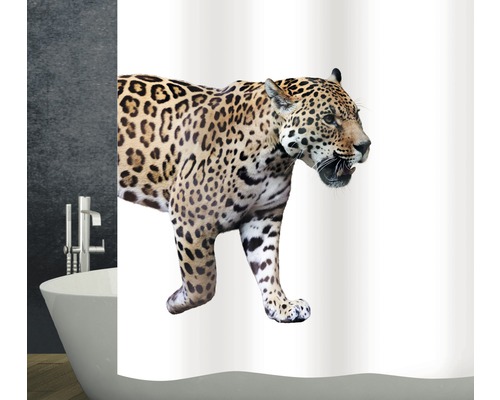 Rideau de douche Diaqua textile Jaguar 180x200 cm