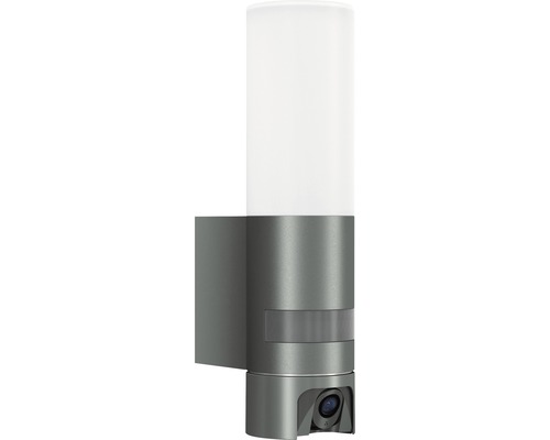 Steinel LED Sensor Aussenwandleuchte 13,5W 1026 lm 3000 K warmweiss Kameraleuchte inkl. SD Karte App steuerbar, dimmbar, Softlichtstart L 620 CAM S antharzit