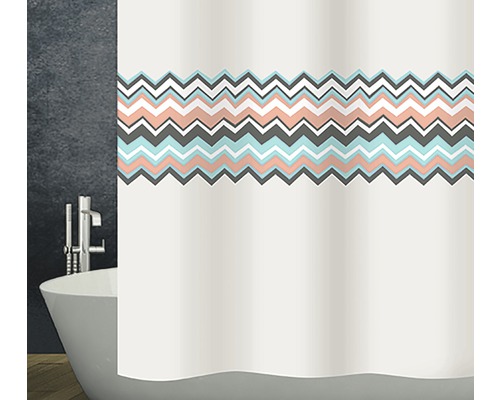 Rideau de douche Diaqua textile Missy 180x180 cm