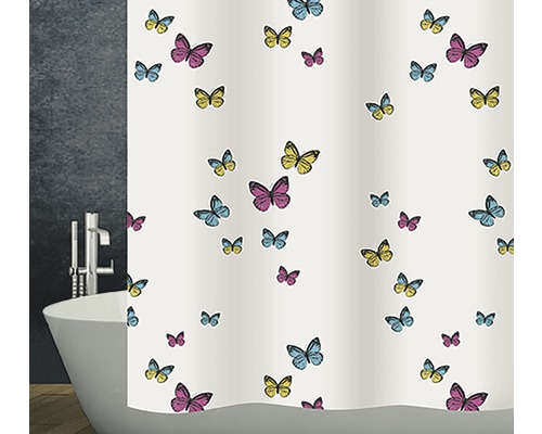 Duschvorhang Diaqua Textil Papillon 180x180 cm