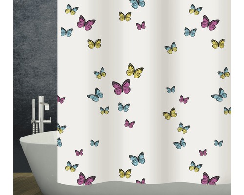 Duschvorhang Diaqua Textil Papillon 180x200 cm