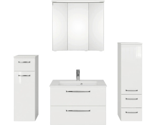 Set de meubles de salle de bains pelipal Kumba 137 cm blanc 5 pièces 99.777121092