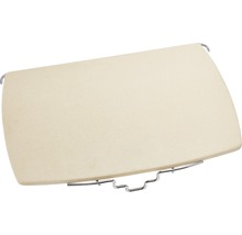 Pierre à pizza avec support en métal