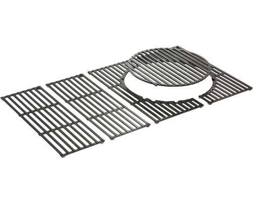 Grille de cuisson en fonte en plusieurs parties