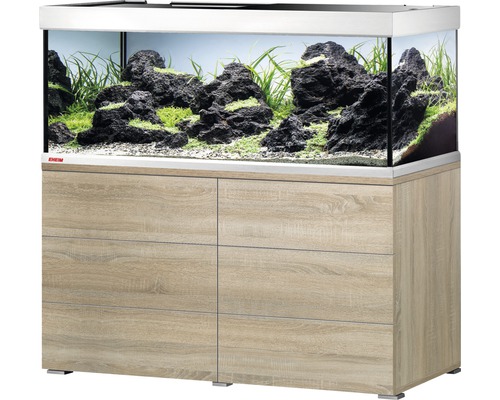 Aquariumkombination EHEIM proximaTEC 325 inkl. Filter, LED-Beleuchtung, Heizer, Unterschrank eiche