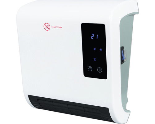 Aérotherme mural avec affichage numérique et panneau de commande