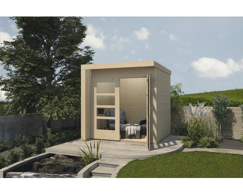 Abri de jardin weka Designhaus 262 A avec plancher, 209 x 205 cm, naturel