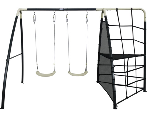 Balancelle avec structure d''escalade pour le jardin