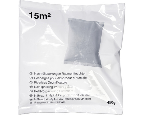 Recharge pour déshumidificateur 450 g en sachet Recharge pour absorbeur d''humidité convient pour 15 mètres carrés