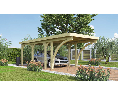 Einzelcarport Karibu Bremm 2 Variante C 318x670 cm kesseldruckimprägniert