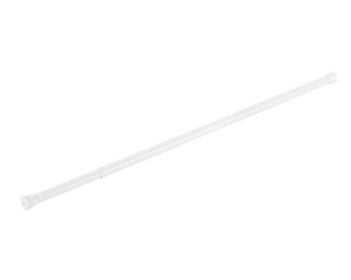 Tringle pour rideau de douche Basic blanc 75-130 cm