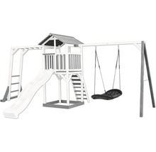 Aire de jeux avec toboggan, balançoire et structure d''escalade