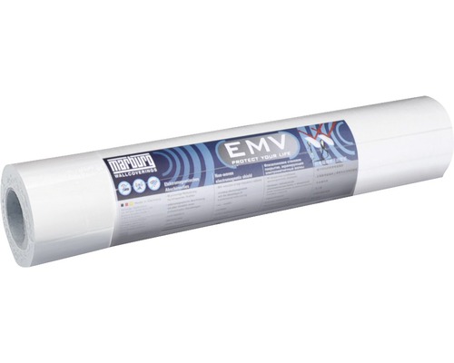 Toile de blindage électromagnétique 97404 EMV 10,05 x 0,52 m Rouleau de papier peint Marburg EMV non-tissé de protection contre le smog électromagnétique