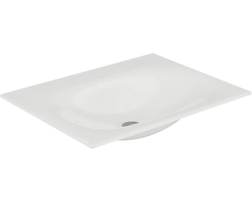 Lavabo pour meuble KEUCO Edition 11 70.4x53.8 cm céramique blanche sans trou de robinet