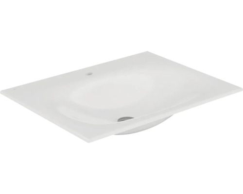 Lavabo pour meuble KEUCO Edition 11 70.4x53.8 cm céramique blanche avec trou de robinet