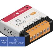 Logo NodOn Relais radio 2 canaux pour systèmes Smart Home