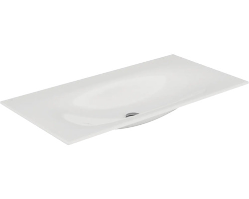 Lavabo pour meuble KEUCO Edition 11 105.5x53.8 cm céramique blanche sans trou de robinet