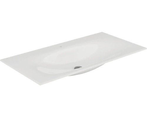 Lavabo pour meuble KEUCO Edition 11 105.5x53.8 cm céramique blanche avec trou de robinet