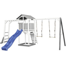 Spielturm mit Rutsche, Schaukeln und Klettergerüst für den Garten
