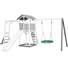 Tour de jeux avec toboggan, échelle, balançoire et plateforme d''observation pour le jardin