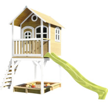 Cabane de jeux avec toboggan et bac à sable pour le jardin