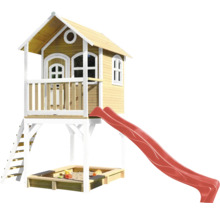 Spielhaus mit Rutsche und Sandkasten für den Garten