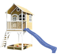 Maisonnette avec toboggan et bac à sable pour le jardin