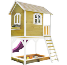 Maisonnette avec toboggan et bac à sable pour le jardin