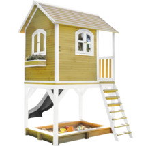 Spielhaus mit Sandkasten, Rutsche und Treppe für Kinder